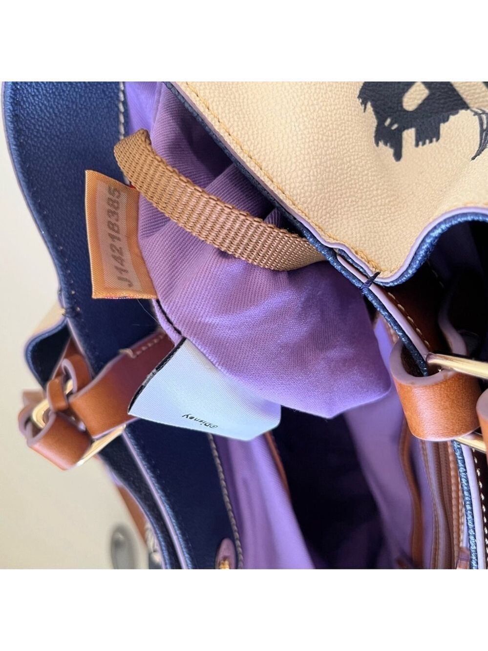 Disney x Dooney & Bourke Epcot Figment Food and Wine Festival large shopper tote - Picture 10 of 13